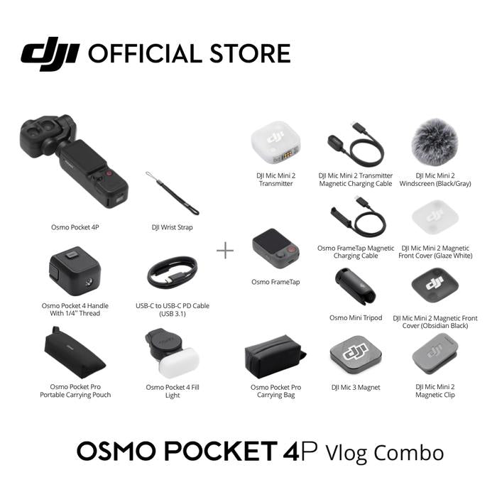 DJI Osmo Pocket 4P Vlog Combo