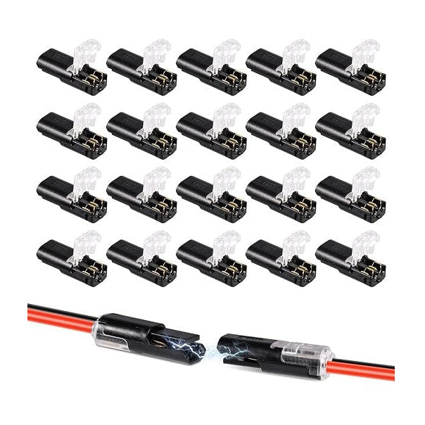 NALACAL 20Pcs Double Wire Plug in Connector