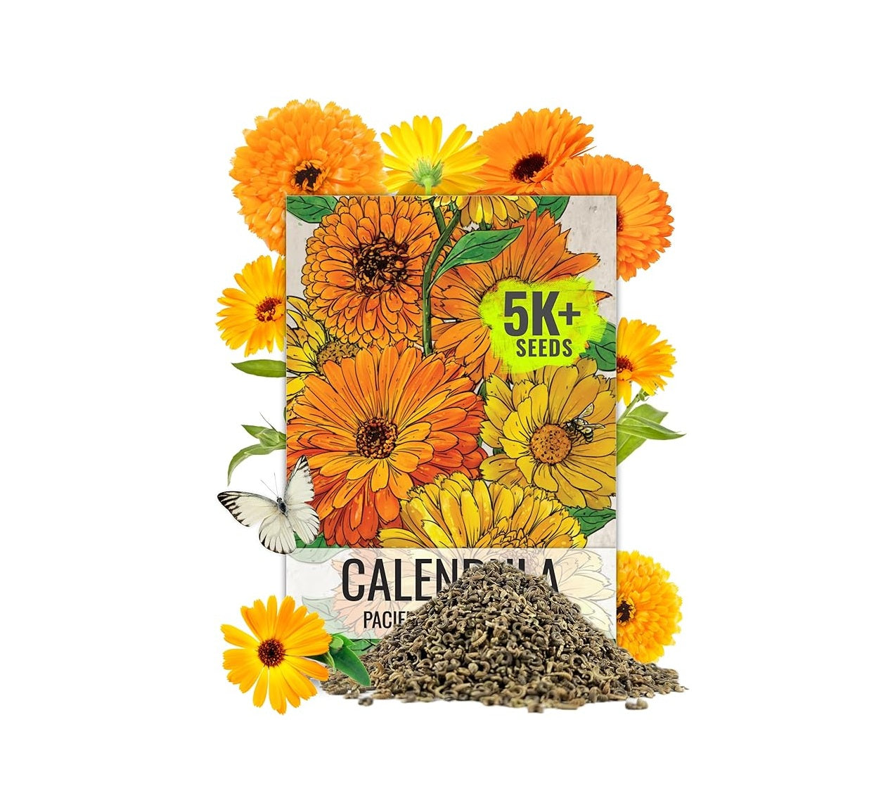 Seed Needs Calendula Seeds Pacific Beauty Mix