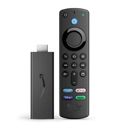 Amazon Fire TV Stick 4K With Alexa Voice Remote includes TV controls