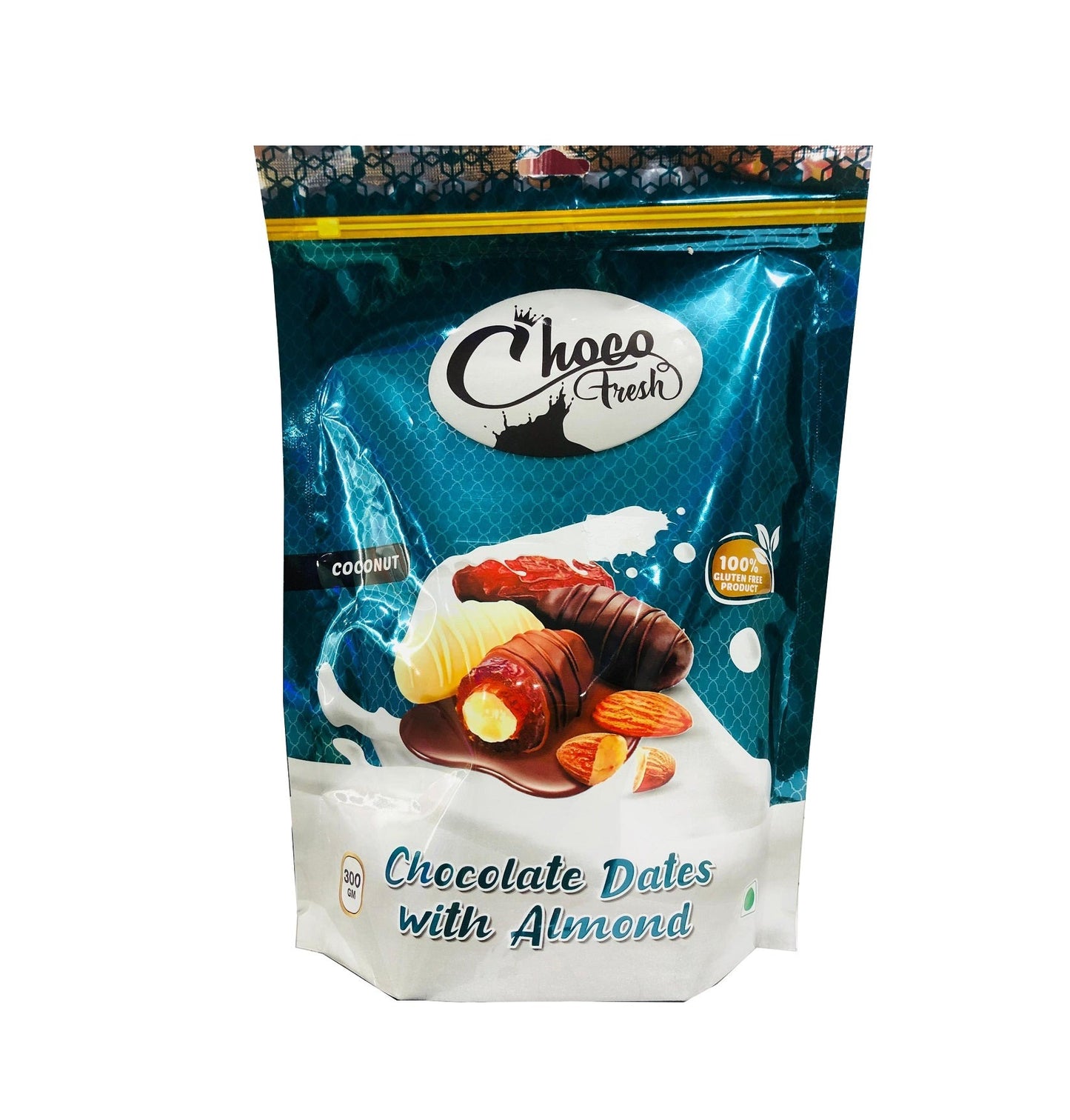 Choco Fresh Milk Chocolate Dates with Almond