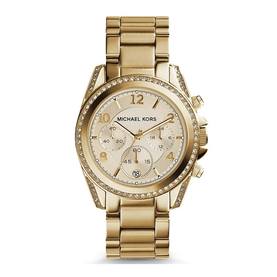 MICHAEL KORS ANALOG WOMEN'S WATCH GOLD PLATED METAL BRACELET - MK6762