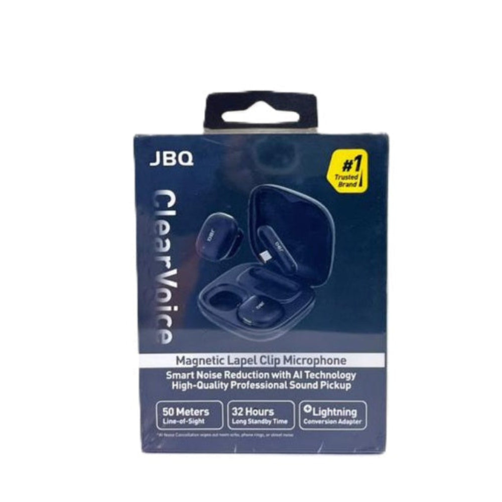 JBQ CLEAR VOICE MAGNETIC LAPEL CLIP MICROPHONE