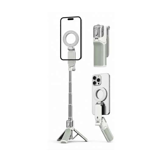 AMAZEAR Phone Camera Grip with Selfie Stick Tripod