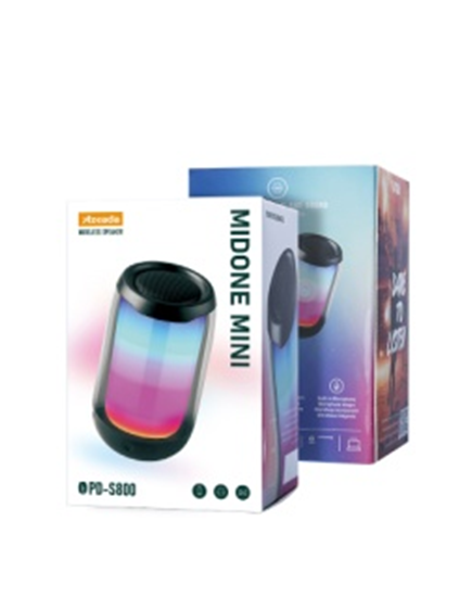 MIDONE MINI BLUETOOTH WIREELESS LED SPEAKER PD-S800