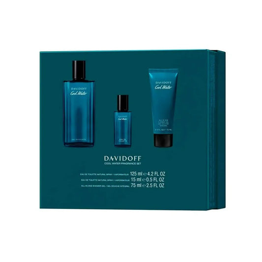 Davidoff Cool Water (M) Set EDT 125ml + EDT 15ml + Sg 75ml