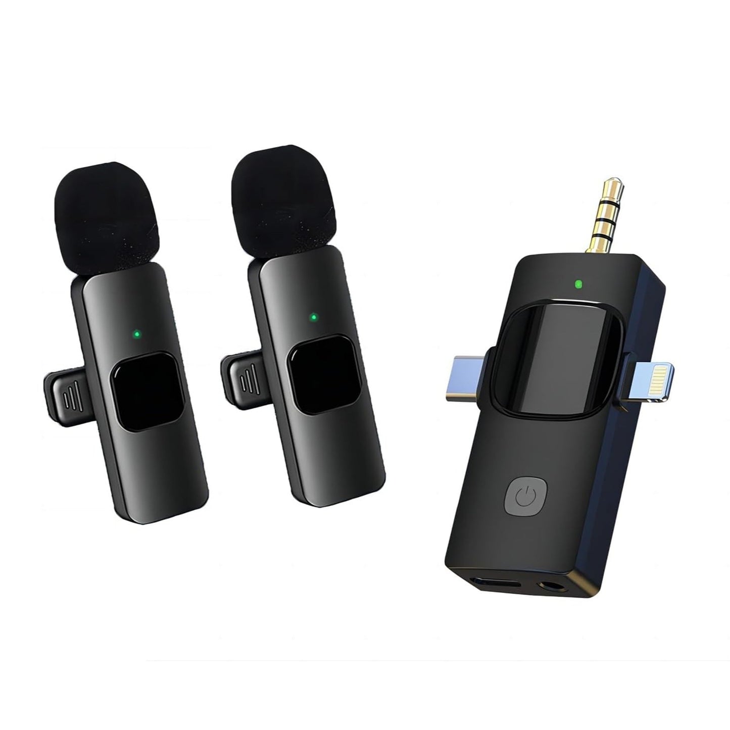 K15 3 in 1 Wireless Lavalier Microphone