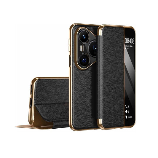 Gruattreay Flip Smart Leather Case Compatible with Huawei Pura 80 Pro