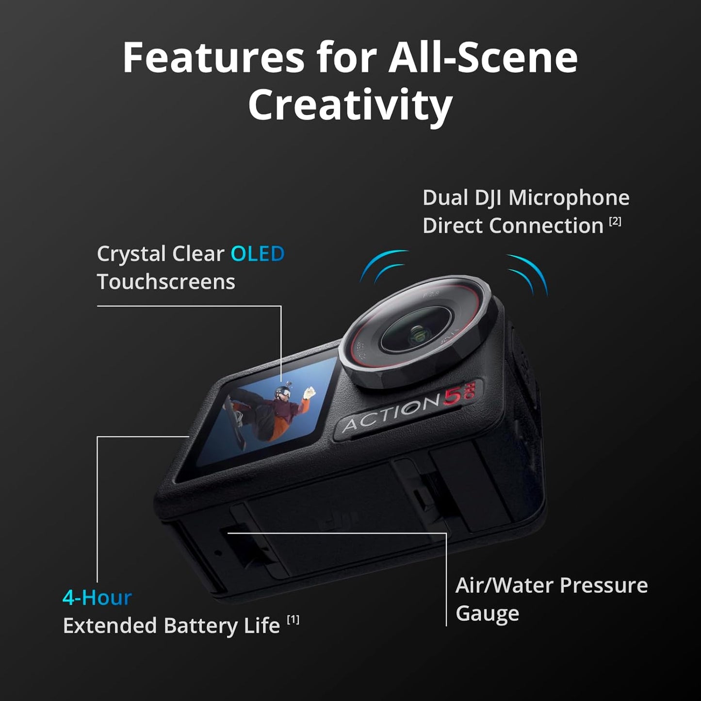DJI Osmo Action 5 Pro Waterproof Action Camera