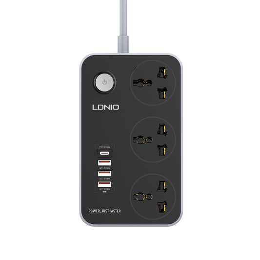 LDNIO SC3412 Extension Power Socket With USB Ports