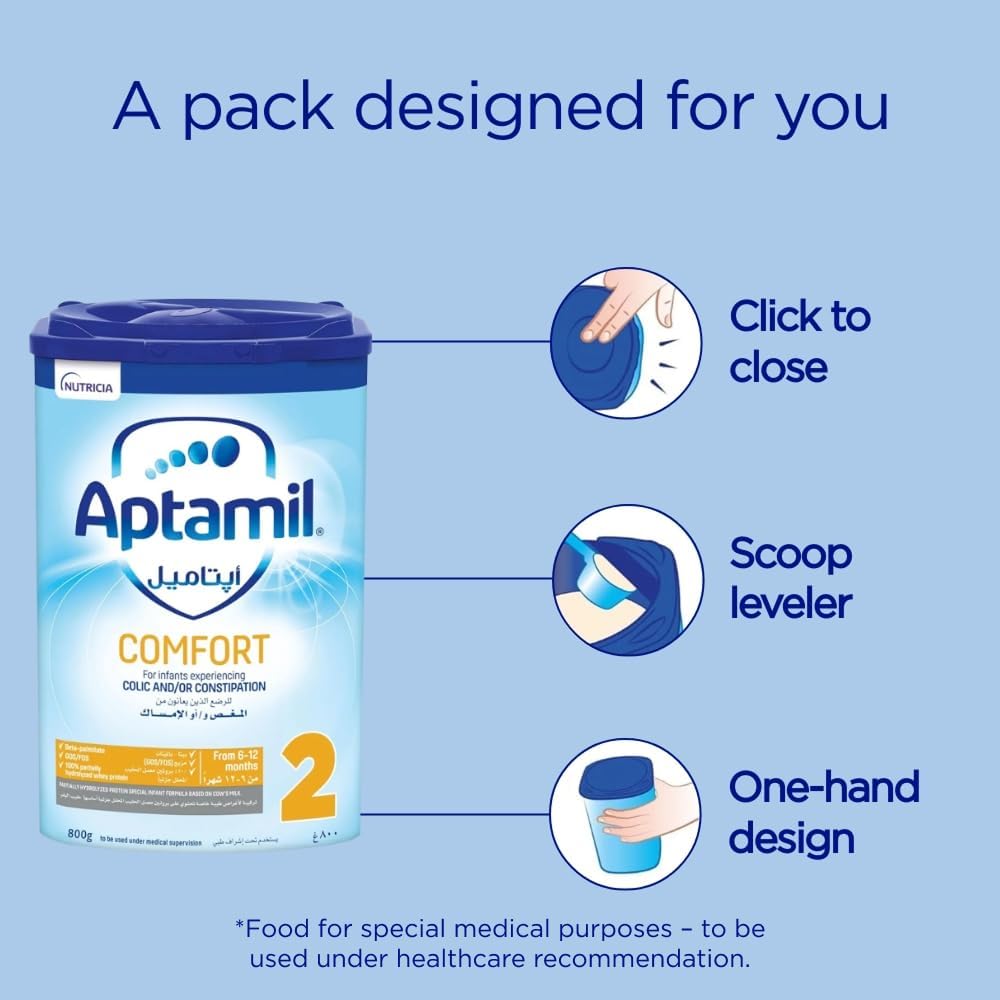 Aptamil Comfort 2 Follow On Formula Milk From 6 to 12 Months 800g