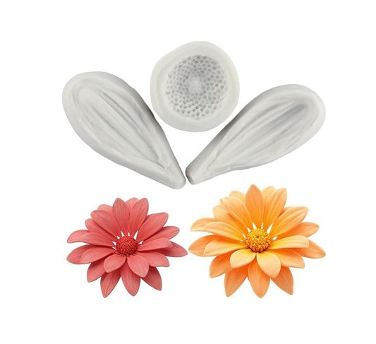 Sijiangmold Daisy Blossom Silicone Moulds Fondant Mould