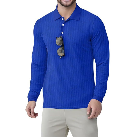 Ymosrh Men's Polo Shirts for Men, Long Sleeve