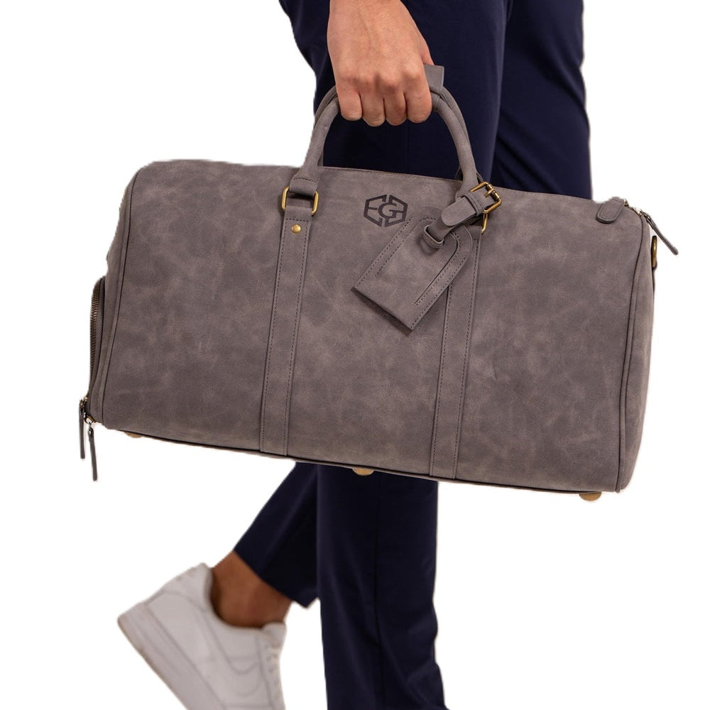 EGL Vegan Suede Leather Duffle Bag