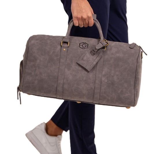 EGL Vegan Suede Leather Duffle Bag