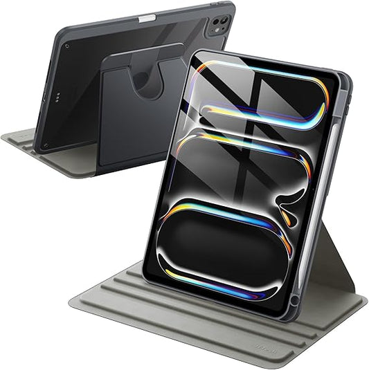 JETech Rotating Case for iPad Pro 11-Inch M5/M4 2025/2024 (6th/5th Generation)