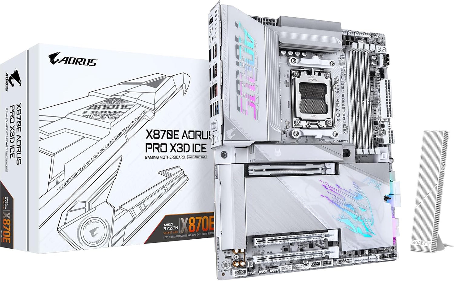GIGABYTE X870E AORUS PRO X3D ICE Motherboard