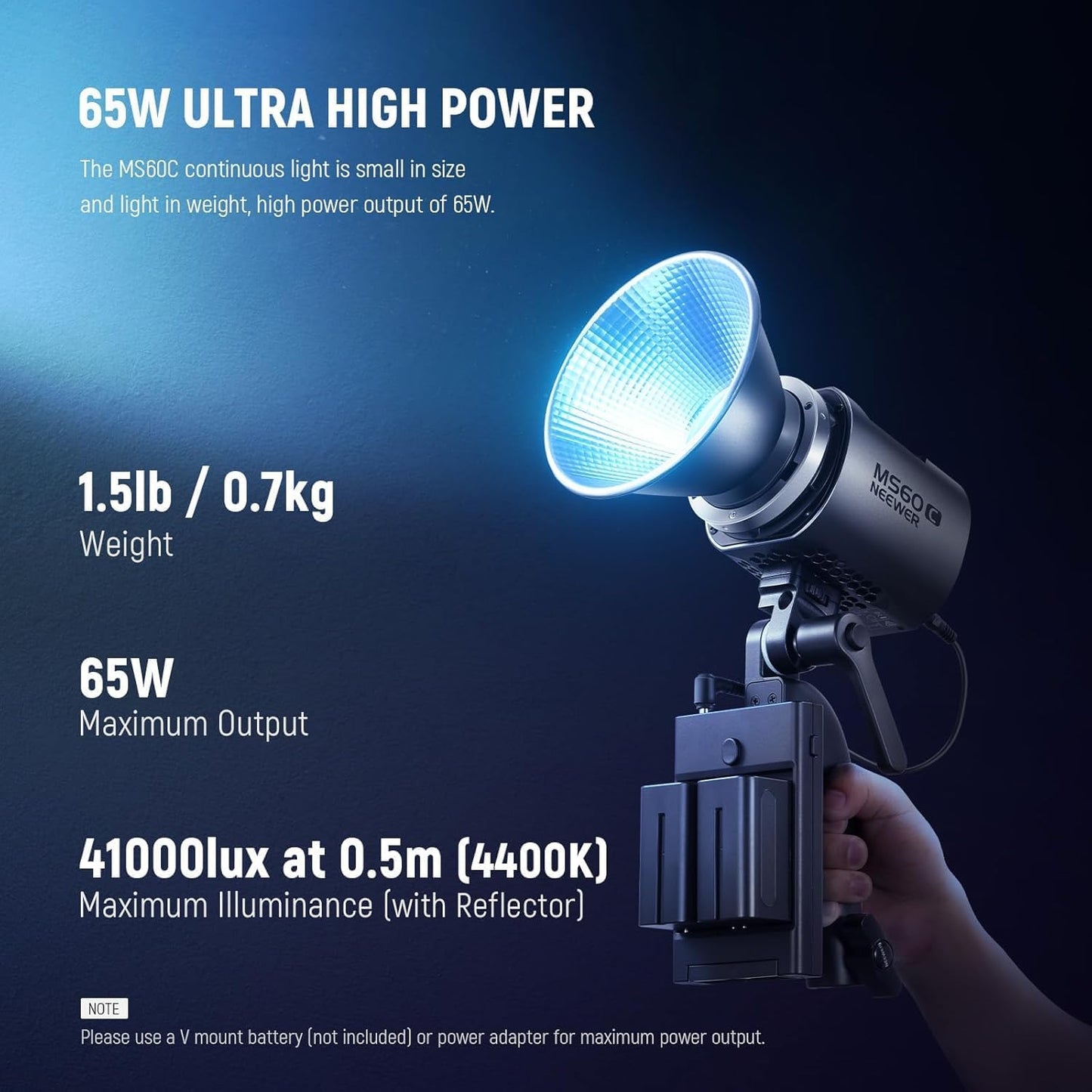 NEEWER MS60C RGBWW LED Video Light