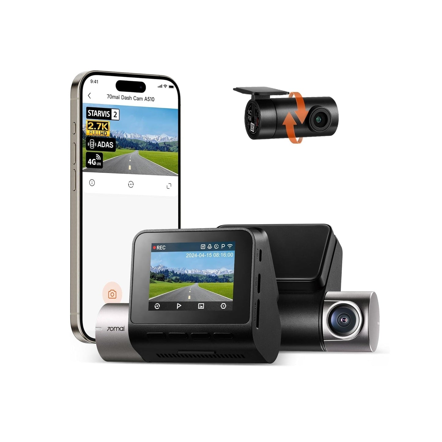 70mai Dash Cam T800 41 set