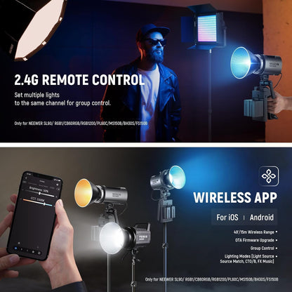 NEEWER MS60C RGBWW LED Video Light