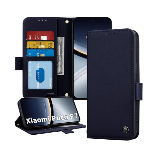 ONETHEFUL Premium Leather Wallet Case for Xiaomi Poco F7