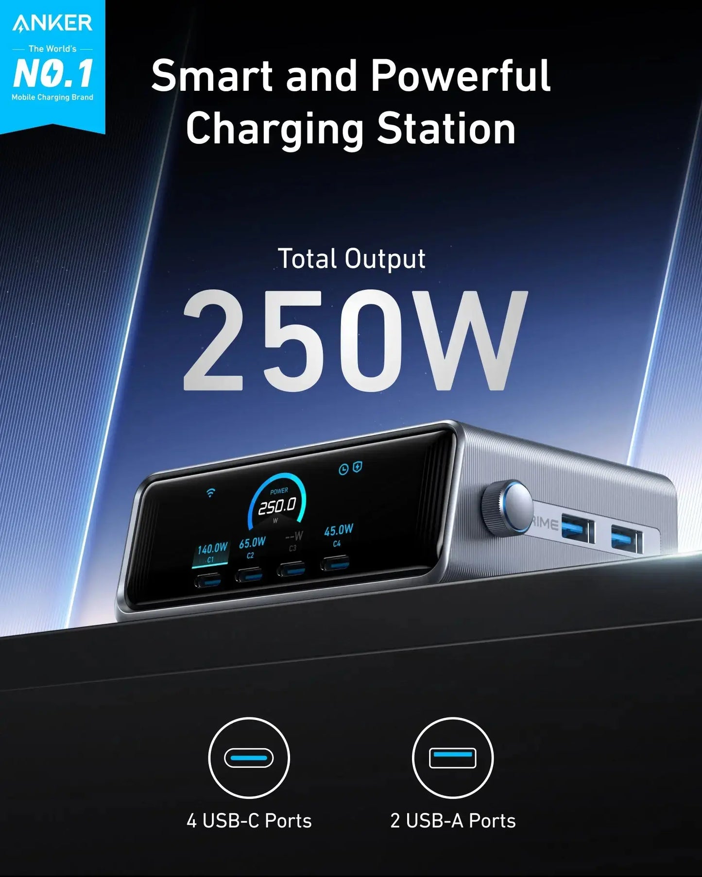 Anker Supercharged Multi Port Desktop Charging Station