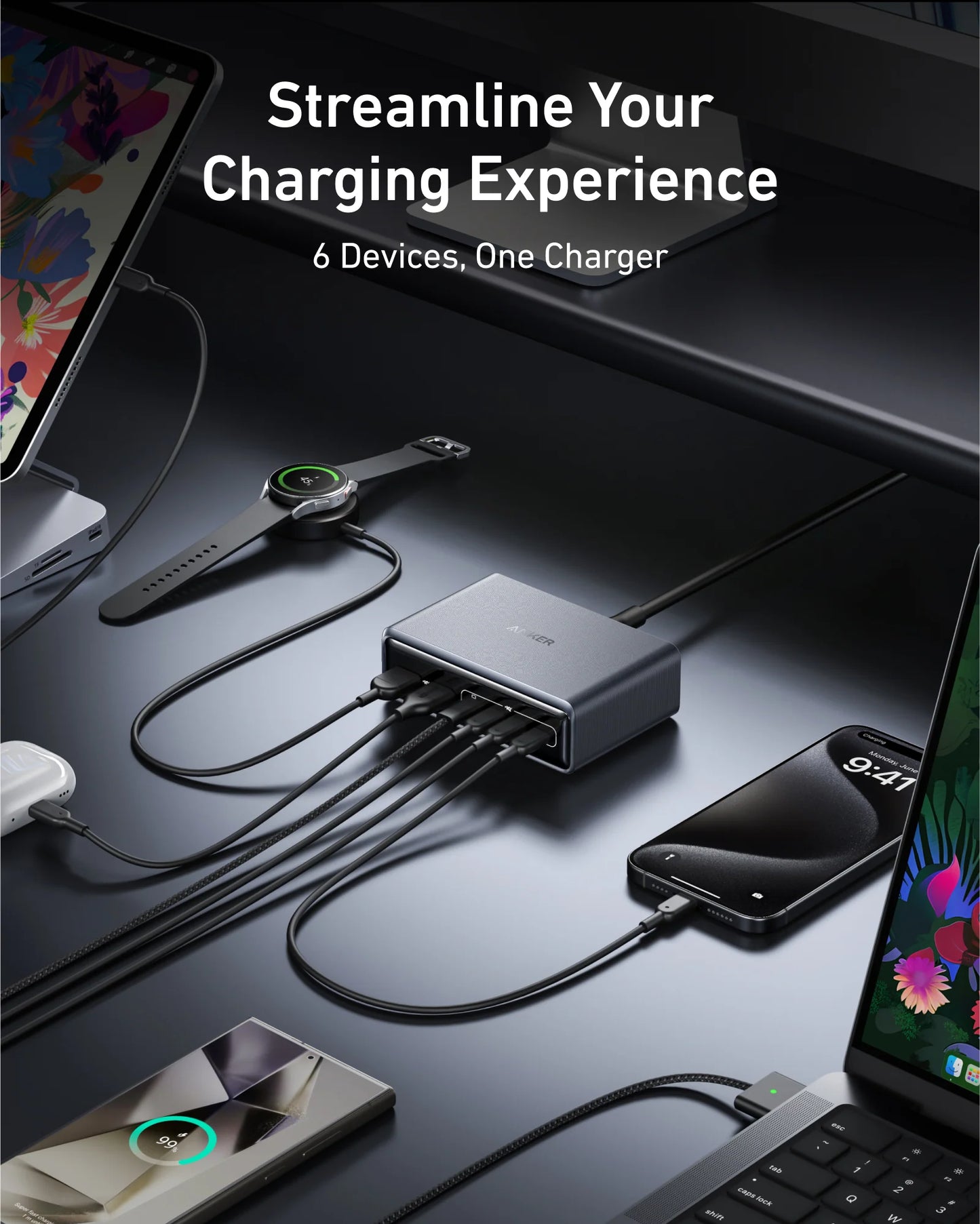Anker Supercharged Multi Port Desktop Charging Station