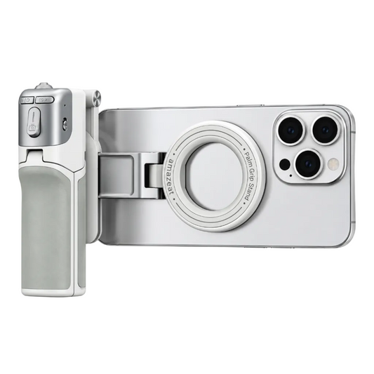 AMAZEAR Phone Camera Grip with Selfie Stick Tripod