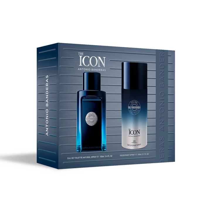 Antonio Banderas The Icon Men Gift Set Edt 100ML Plus Deodorant 150ML