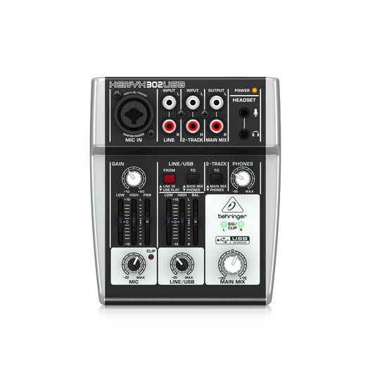 Behringer 302USB 3 Xenyx 5 Input Mixer