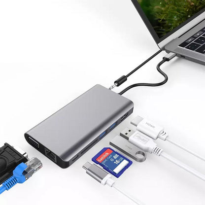 GO DES 9 in 1 USB C Hub Multiport Adapter