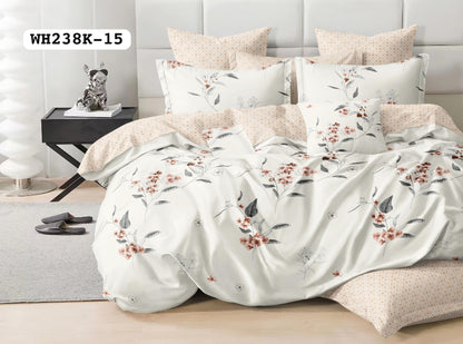 Warm House 6 Pcs Duvet Cover Set Elegant