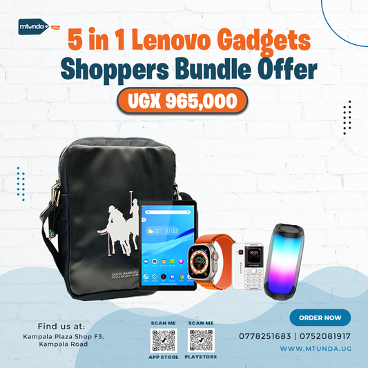Buy 5 in 1 Lenovo Gadgets Shoppers Bundle Offer 1