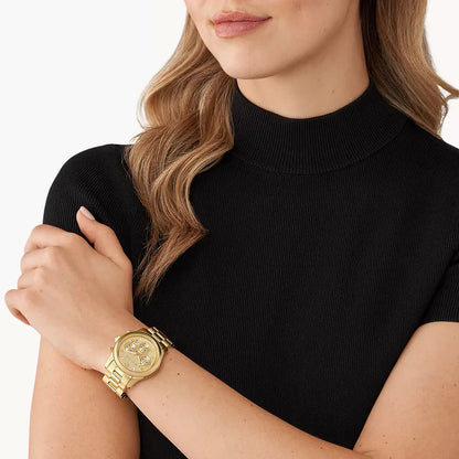 Michael Kors Runway Gold Stainless Steel Women Watch MK7323