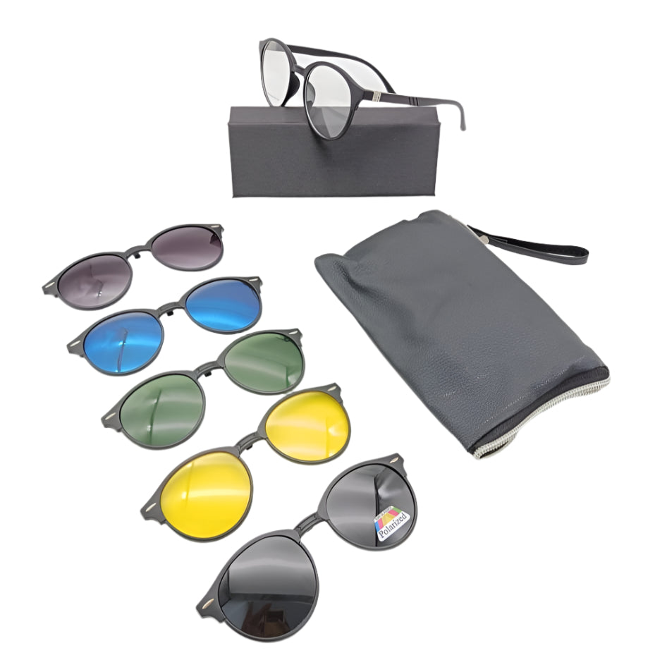 5 Clip on Polarized Magnetic Sunglass