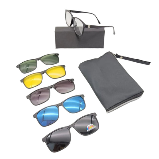 5 Clip on Polarized Magnetic Sunglass