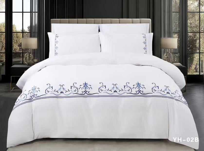 Warm House Royal Sapphire Embroidered Duvet Set
