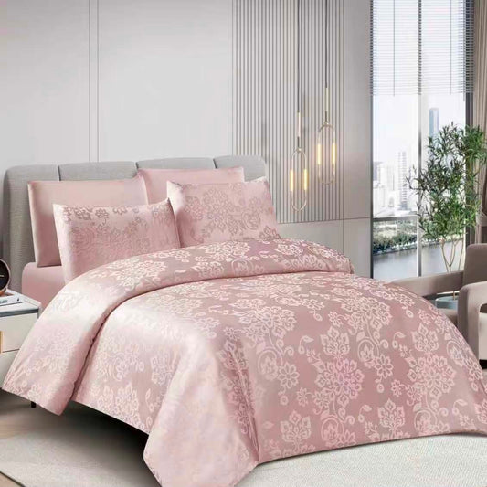 Warm House Luxury Floral Damask Duvet Cover Set