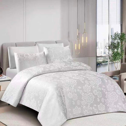 Warm House Luxury Floral Damask Duvet Cover Set