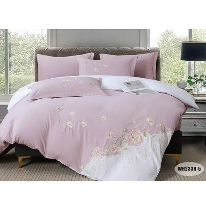 Warm House Floral Embroidered Duvet Cover Set
