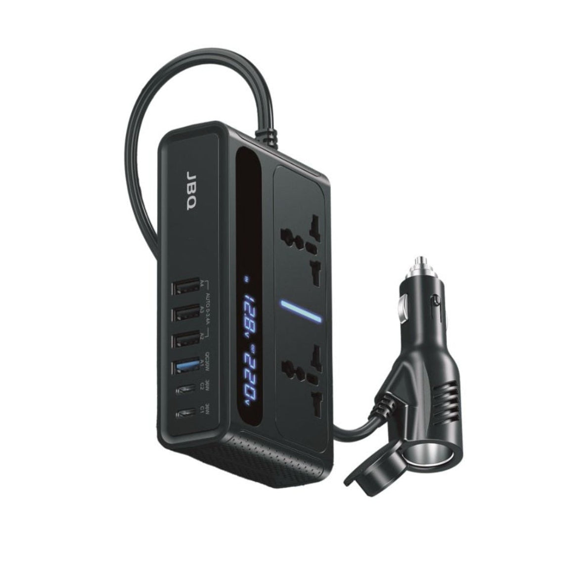 JBQ Volt Go 8 in 1 portable car power Inverter 200w max