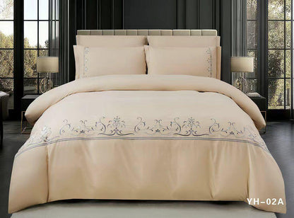 Warm House Royal Sapphire Embroidered Duvet Set