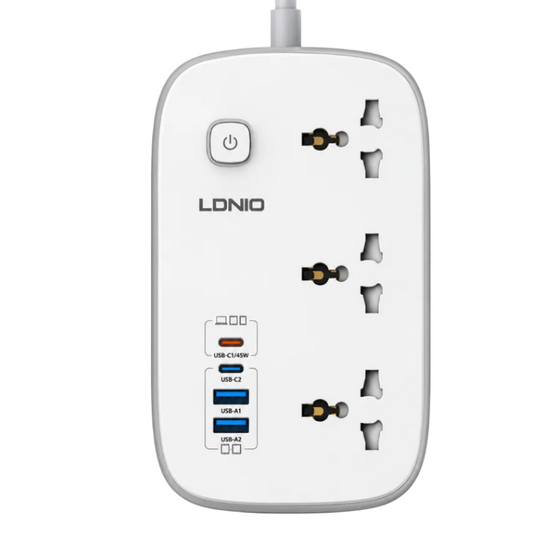 LDNIO 3250W Universal Power Socket with 45W USB-C Fast Charging