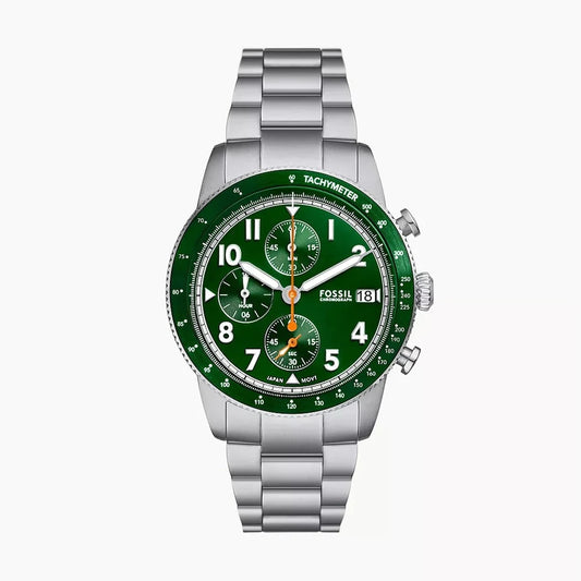 FOSSIL SPORT TOURER CHRONOGRAPH STAINLESS STEEL WATCH - FS6048