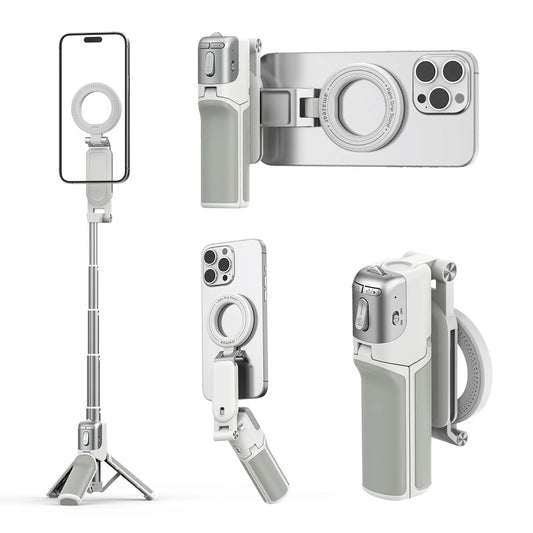 AMAZEAR Phone Camera Grip with Selfie Stick Tripod