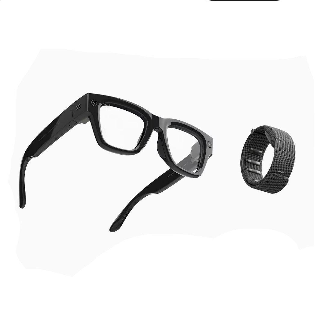 META RAY BAN DISPLAY AND SMART BRACELET