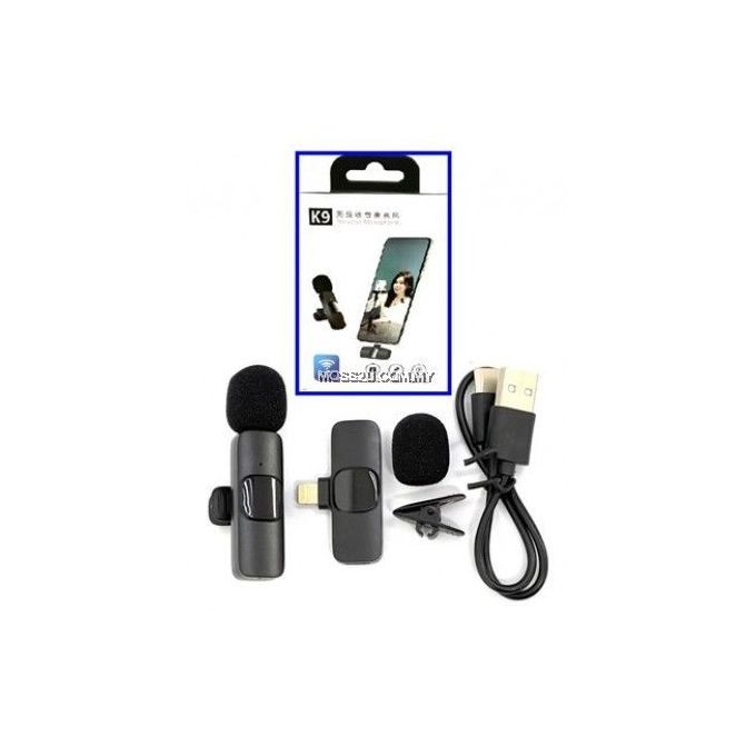 K9 Wireless Microphone compatible with android and iphone