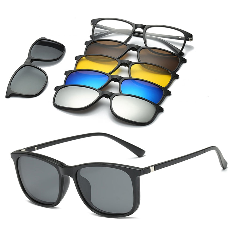 Magnetic sunglasses clip on hot sale glasses