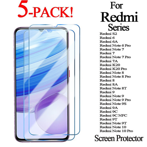 Glass Screen Protectors For Redmi Phones