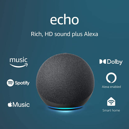 Amazon Echo Dot 4th Gen With smart home hub, and Alexa